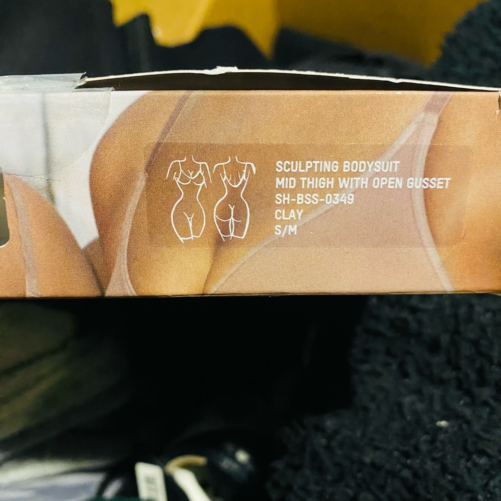 SKIMS s/m body suit with open gusset new color is shown  Clay
